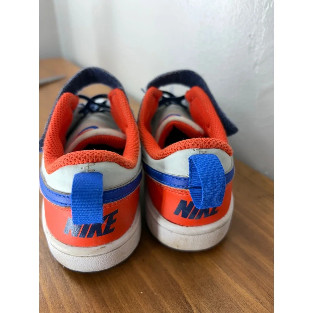 Nike Court Borough Low 2 Kids Midnight Navy University Red DV5457-401 Size 1Y